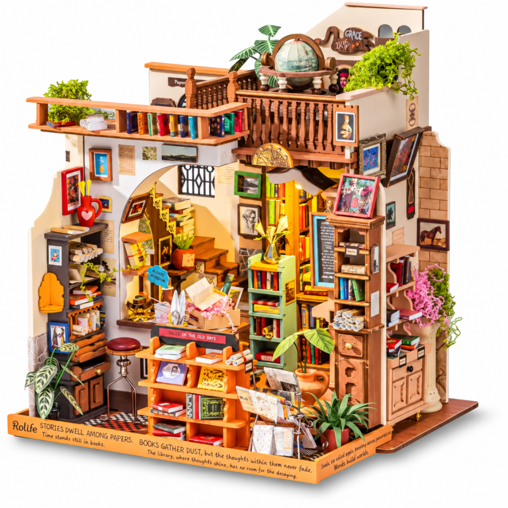 Puzzle 3D Pagestory Books – Librairie Miniature à Construire, 933 Pièces
