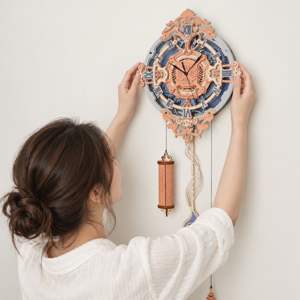 Puzzle 3D Horloge Murale en Bois