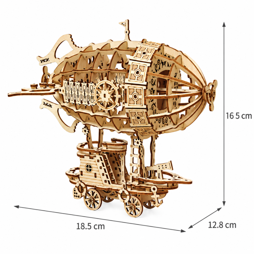 Puzzle 3D Dirigeable en Bois