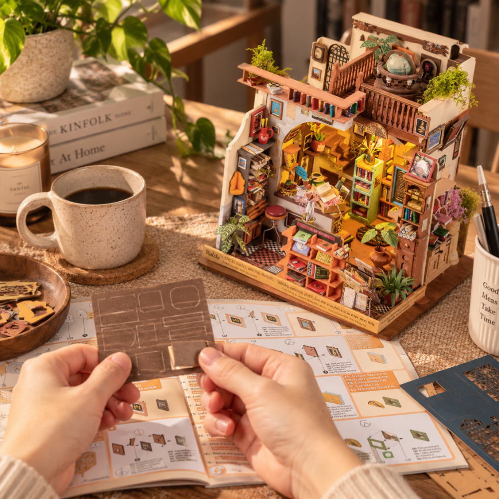 Puzzle 3D Pagestory Books – Librairie Miniature à Construire, 933 Pièces