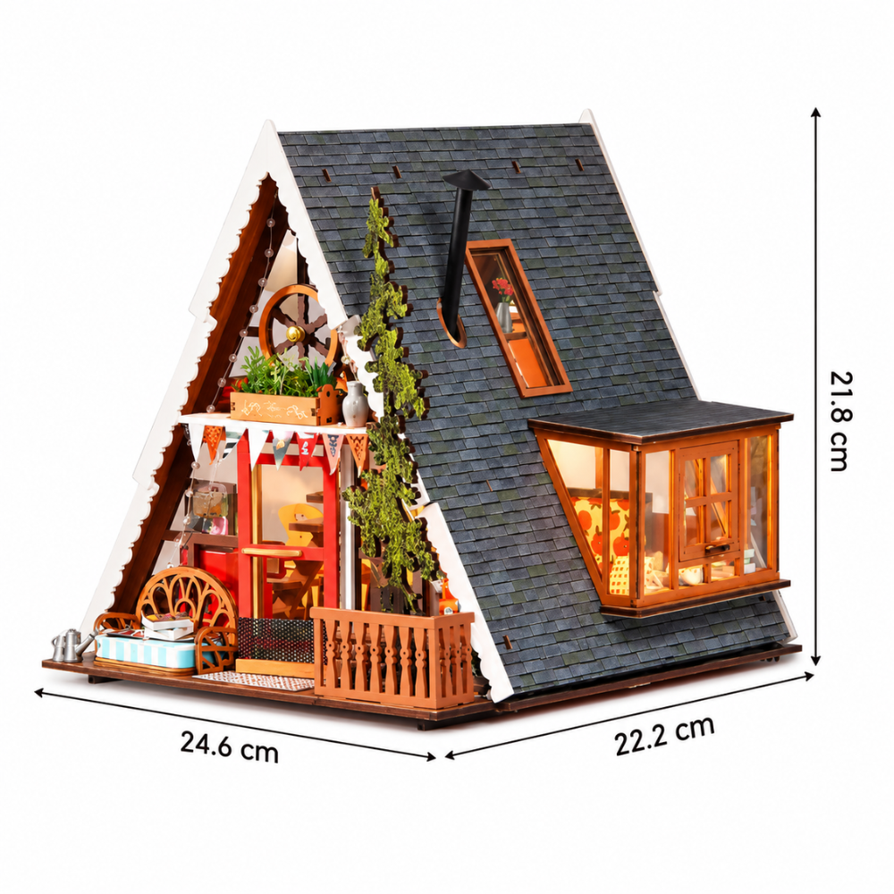 Puzzle 3D Maison Miniature Chalet A-Frame