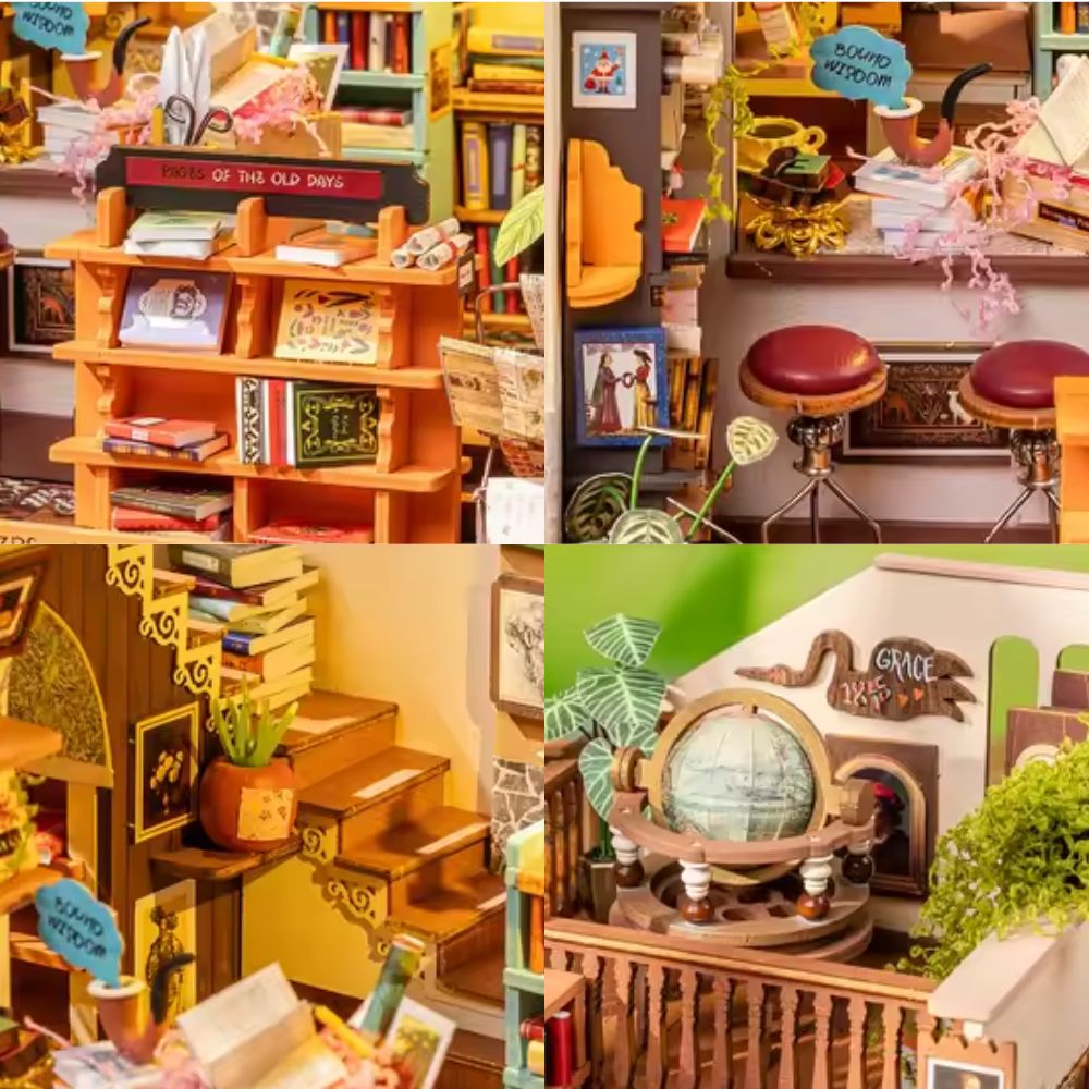 Puzzle 3D Pagestory Books – Librairie Miniature à Construire, 933 Pièces